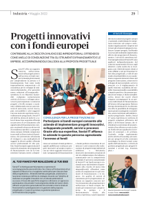 Progetti innovativi con i fondi europei